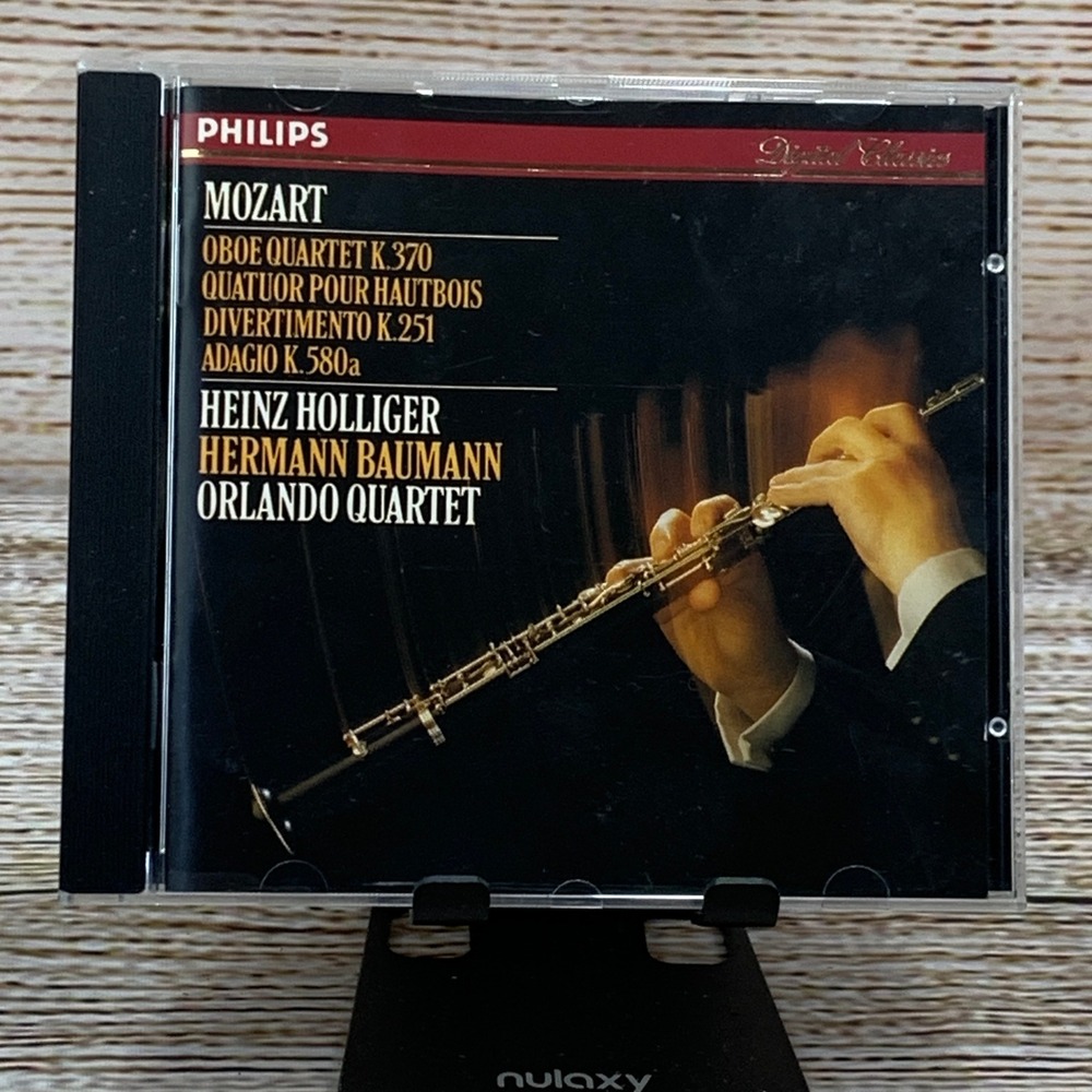 Mozart Oboe‎ Quartet K.370 Philips Digital Classics [1985 CD] Hollinger Baumann